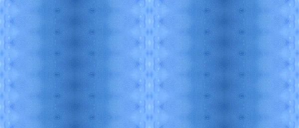 Impressão Zig Zag Tingida Têxtil Gradiente Azul Pincel Tingido Mar — Fotografia de Stock