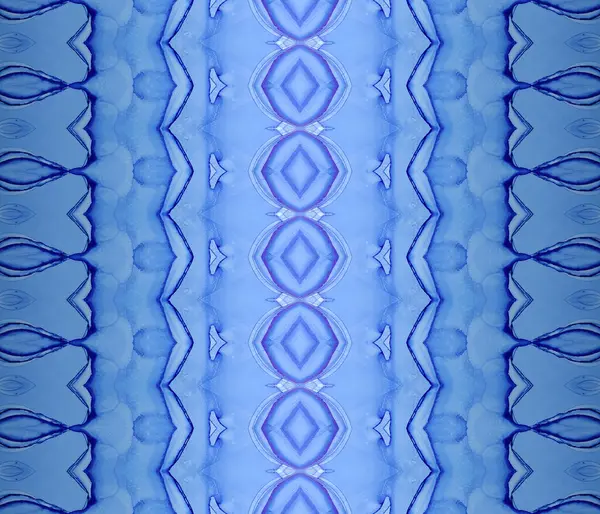 Mavi Gradyan Deseni Mavi Desenli Batik Boyalı Kravat Boyası Deniz — Stok fotoğraf