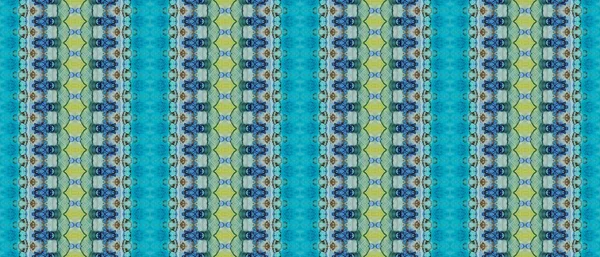 Blue Grain Brush Yellow Dye Brush Green Tie Dye Print — Stock Photo, Image