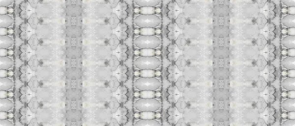 Biały Etniczny Zig Zag Biała Farba Gray Grain Textile Szary — Zdjęcie stockowe