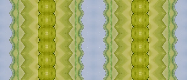 Grün Blau Gefärbter Batik Green Seamless Print Pinsel Mit Meeresfarben — Stockfoto
