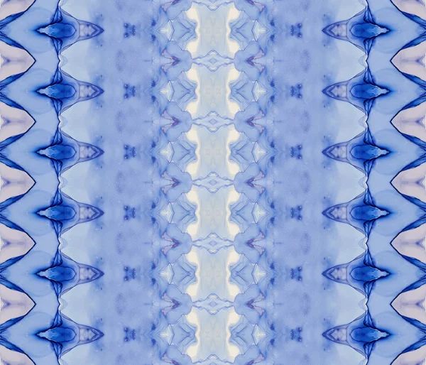 Bright Dyed Batik Tinta Batik Azul Têxtil Impressão Tribal Tinta — Fotografia de Stock