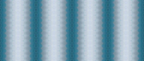 Szczotka Kolorze Morza Etniczny Odcisk Tuszu Etniczna Szczotka Tekstylna Niebieski — Zdjęcie stockowe
