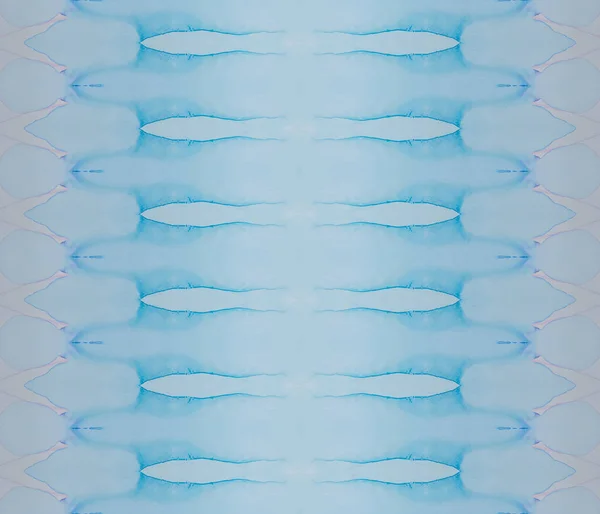 Törzsi Tinta Ecset Kék Textúra Nyomat Festett Batik Absztrakt Kék — Stock Fotó