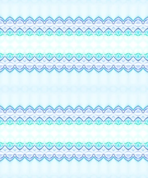 Синие Этнические Чернила Зеленая Чешская Текстура Морской Окрас Синяя Этническая — стоковое фото