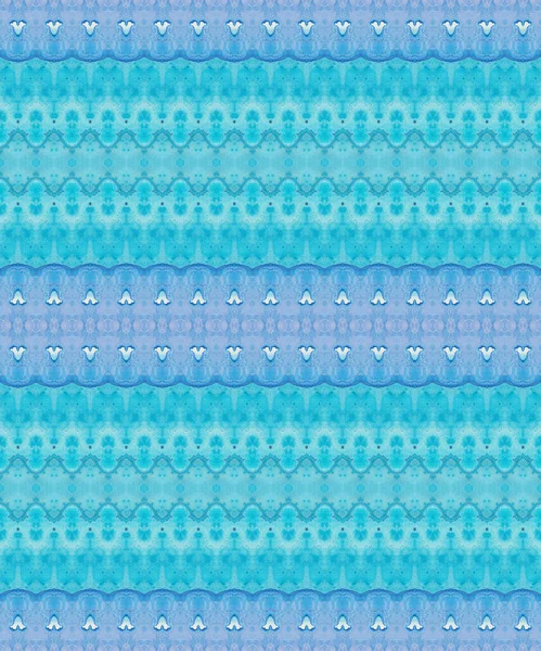Corante Gravata Grão Ouro Pincel Tribal Azul Tinta Azul Abstrato — Fotografia de Stock