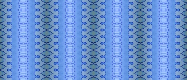 Tinta Luz Aquarela Tinta Batik Azul Pincel Abstrato Azul Padrão — Fotografia de Stock
