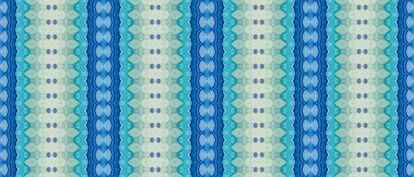 Textile Tribal Vert Batik Teint Bleu Vert Blue Tie Dye — Photo