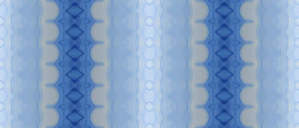 Blå Etnisk Bläck Blue Gradient Textile Ljus Bläck Abstrakt Sky — Stockfoto