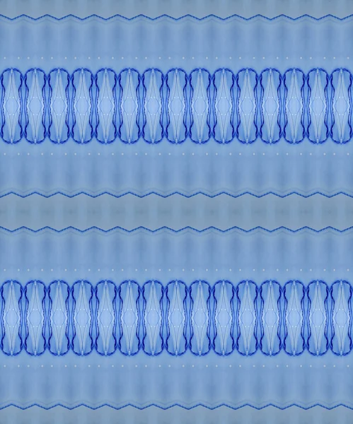Ljusa Stripe Tribal Tie Dye Print Ocean Tribal Batik Blue — Stockfoto