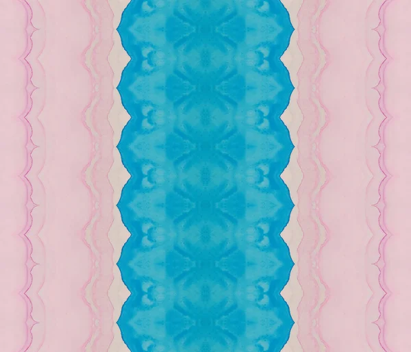 Roze Stamborstel Sky Tribal Batik Etnische Inktverf Blauwe Etnische Zig — Stockfoto
