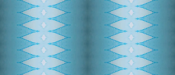 Modèle Dégradé Bleu Brosse Encre Ethnique Tribal Print Batik Bleu — Photo