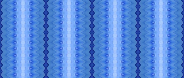 Hell Gefärbter Batik Blue Bohemian Tie Dye Blaue Batik Tinte — Stockfoto