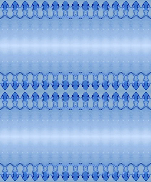 三角形のテクスチャブラシ ディー プリント 海はバティックで死んだ ブルーグラデーションジグザグ トライバル インク バティック ライトストライプブルーバティックインク 青のテクスチャペイント — ストック写真