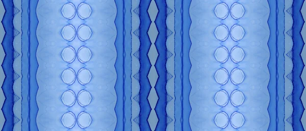 Tinta Tribal Tie Dye Têxtil Gradiente Azul Textura Azul Imprimir — Fotografia de Stock