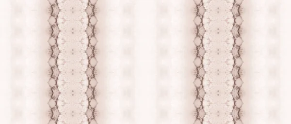 Spazzola Marrone Stampa Inchiostro Marino Texture Tribale Beige Tintura Beige — Foto Stock