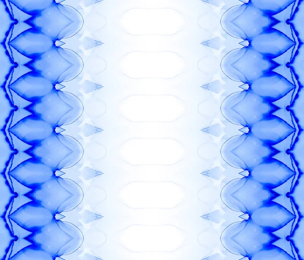 Etnikai Zig Zag Brush Kék Bohém Textúra Törzsi Die Dye — Stock Fotó