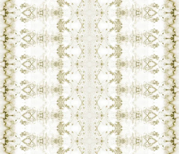 Beige Grain Print Vorhanden Braune Krawatte Dye Batik Gold Gefärbtes — Stockfoto