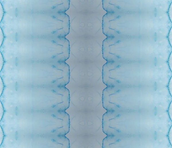 Ethnische Streifenfarbe Blue Gradient Zig Zag Tribal Textile Print Helle — Stockfoto
