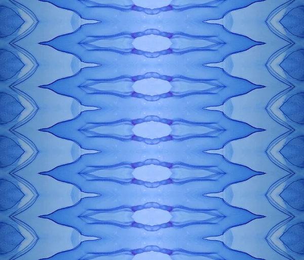 Törzsi Textil Nyomat Törzsi Festék Kék Gradient Abstract Etnikai Ecset — Stock Fotó