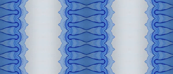 Stammönster Batik Blue Gradient Batik Blå Texturfärg Blå Batik Bläck — Stockfoto