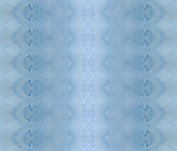 Tinta Batik Azul Pintura Repetição Azul Padrão Boêmio Azul Zig — Fotografia de Stock