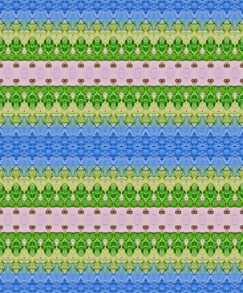 Лайт Гео Зиг Заг Синяя Текстура Зеленый Чернильный Галстук Розовая — стоковое фото