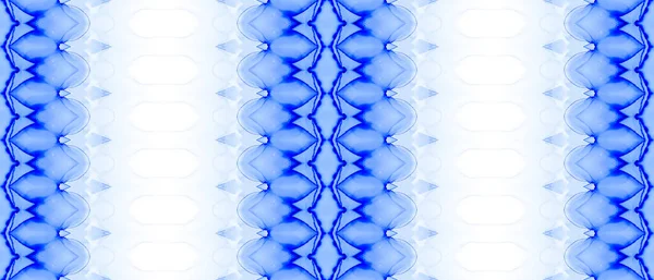 Μπλε Μπογιά Μοτίβου Μπλε Μποέμικο Ύφασμα Βαμμένο Μοτίβο Μπατίκ Μπλε — Φωτογραφία Αρχείου