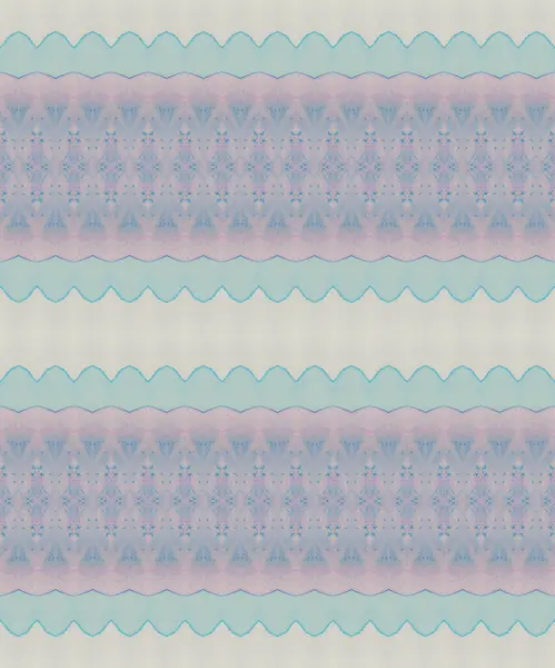 Encre Mer Zigzag Bleu Texture Batik Zig Zag Ethnique Rose — Photo