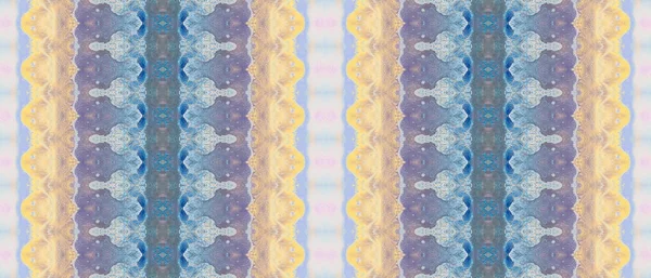 Acid Ethnic Ink Yellow Tribal Paint Acid Hand Textile Violet — Stock Photo, Image