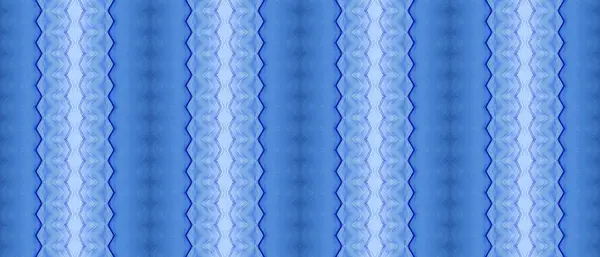 Dicat Cetak Stripe Tinta Batik Biru Suku Tekstil Batik Dyed — Stok Foto