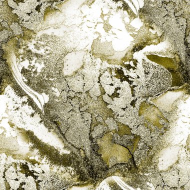 Altın rengi Grunge. Parlak Parıltı Arkaplanı. Beyaz Kusursuz Arkaplan. Akışkan Şablon. Altın Modern Altın Şablon. Hafif Alkol Mürekkebi Parıltısı. Altın mürekkep boyası. Su Rengi Arkaplanı.