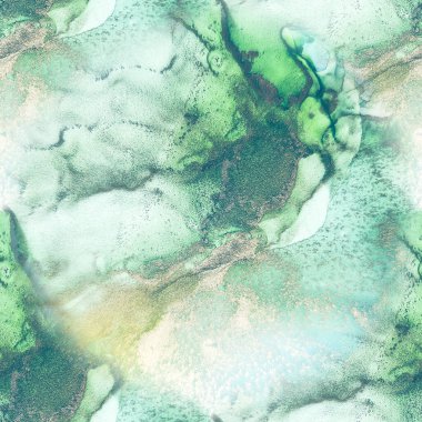 Yeşil Alkol Mürekkebi Mermeri. Mavi Kusursuz Arkaplan. Lüks Su Rengi Tuvali. Folil Mermer Suluboya. Lüks Soyut Şablon. Altın mürekkep boyası. Parlak Sulu Suluboya. Hafif Zarif Parıltı.