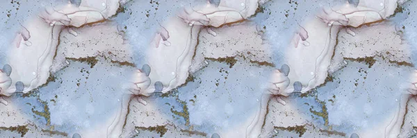 알코올인크 바닷물 라일락 그라운드 보라색 페인트 스러운 그림그리기 바이올린 알코올 — 스톡 사진