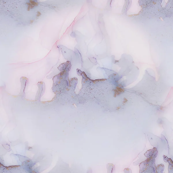 Pink Water Color Marble Violet Seamless Painting Lilac Marble Watercolor — Stock Photo, Image