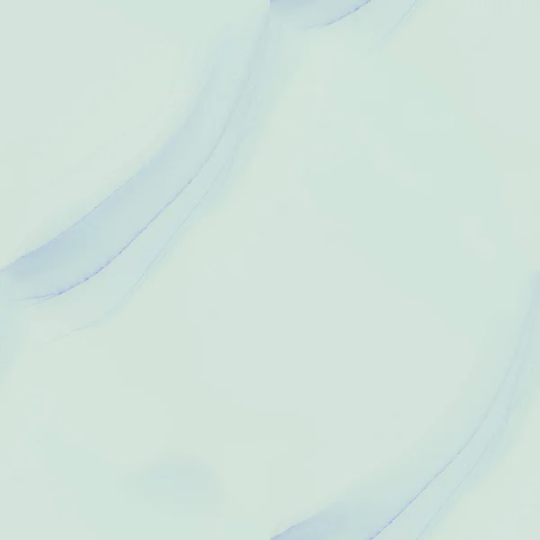 アルコールインクペイントパターン 青い海の水彩画 海の色大理石 ブルーアブストラクト背景 軽アルコール水墨画 海の高級抽象テンプレート Blue Art Watercolor 海の繰り返しの背景 — ストック写真