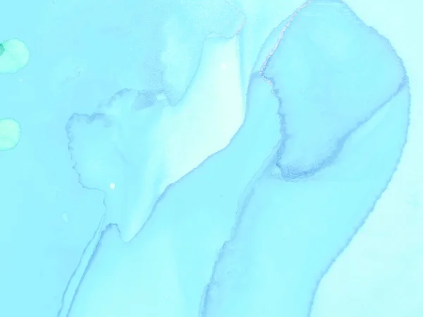 海のアルコールインク大理石 ブルーグラデーションの水彩 ブルーオイルペイント ブルーアルコールインク水彩 海の大理石の背景 白い水の色大理石 エレガントな輝きを放つ 現代のアブストラクトテンプレート — ストック写真