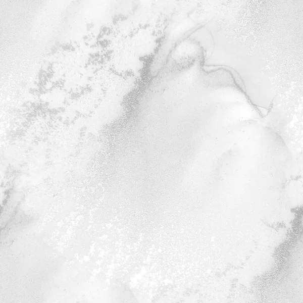 Серый Цвет Воды Белый Роскошный Платок Алкогольные Чернила Серые Чернила — стоковое фото