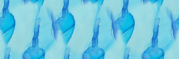 アルコールインクはテクスチャを繰り返します 海の背景 海の東洋の水彩画 海の絵の背景 空の水彩画 ブルーモダンアブストラクトテンプレートブルーインク水彩 ブルー水彩キャンバス — ストック写真