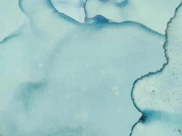 Мрамор Цвета Морской Воды Мраморный Фон Синяя Масляная Краска Синий — стоковое фото