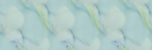 Verde Acqua Colore Marmo Pittura Con Inchiostro Dorato Texture Leggera — Foto Stock