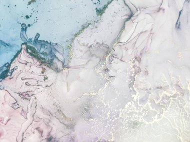 Altın rengi mermer. Parlak Alkol Mürekkebi Arkaplanı. Beyaz Alkol Mürekkebi Mermeri. Mavi Doğu Suluboya. Folil Mermer Arkaplan. Pembe Sanat Boyası. Hafif Zarif Parıltı. Lüks Soyut Şablon.