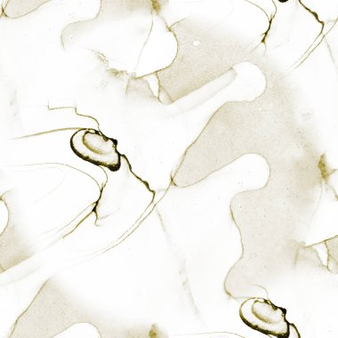 Altın Su Rengi Tekrarla. Akışkan Şablon. Tahıl doğulu arka plan. Alkol Mürekkebi Geçmişi. Altın Lüks Kusursuz Şablon. Beyaz Alkol Mürekkebi. Altın mürekkep boyası. Parlak Parıldayan Arkaplan.