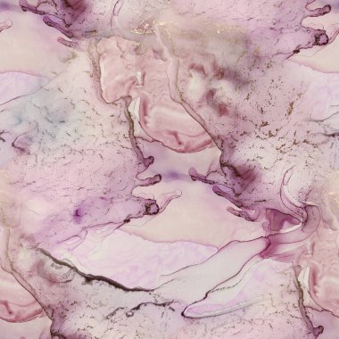 Mavi Alkol Mürekkebi Mermeri. Leylak Alkol Mürekkep Suluboya. Pembe mürekkep boyası. Lüks, kusursuz şablon. Altın Gradyan Suluboya. Jeodot Zarif Doku. Mor Su Rengi Tekrarla. Violet Mermer Arkaplan.