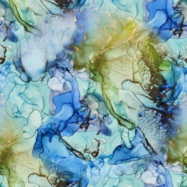 Folyo Alkol Mürekkebi Mermeri. Bakır Su Rengi Arkaplanı. Pembe mürekkep boyası. Modern Kusursuz Şablon. Altın Mermer Arkaplan. Jeodot Kusursuz Düzen. Mavi Kusursuz Suluboya. Altın Su Renk Tablosu.