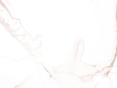 Altın Kahverengi Mermer. Beyaz Sanat Boyası. Kahverengi Açık Doku. Kahverengi renkli beyaz arka plan. Parlak Alkol Mürekkebi Mermeri. Açık Doğulu Arka plan. Kahverengi Mermer Arkaplan. Modern Soyut Resim