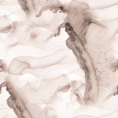 Altın Kahverengi Mermer. Kahverengi Beyaz Parıltı. Bej renkli sanat eseri. Kahverengi renkli kahve arka planı. Bakır Gradyan Geçmişi. Parlak Alkol Mürekkep Tablosu. Beyaz Mermer Arkaplan. Modern Kusursuz Boyama