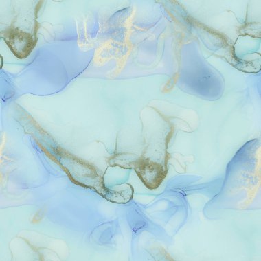 Altın Alkol Mürekkebi Mermeri. Kusursuz Foil Suluboya. Bronz Su Rengi Arkaplanı. Yeşil Sanat Boyası. Lüks Dikensiz Boyama. Akıcı Zarif Parıltı. Altın Su Renkli Mermer. Mavi Mermer Arkaplan.