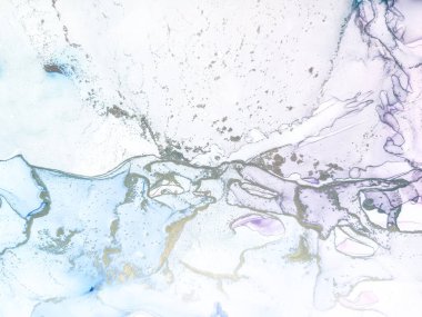 Altın Alkol Mürekkebi Mermeri. Foil Gradyan Arkaplanı. Pembe Mermer Suluboya. Mavi Yağlı Boya. Bronz Su Boyası Suluboya. Lüks Su Rengi Tuvali. Hafif Zarif Parıltı. Modern Soyut Şablon.