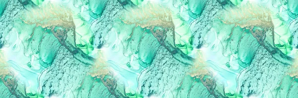 Blauw Aquarelmarmer Koper Aquarel Achtergrond Vloeibare Elegante Glitter Goud Marmer — Stockfoto